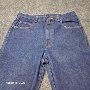 Red Kap John‎ Deere Denim Jeans Mens Size 34 x 37 U Blue Work Pants
